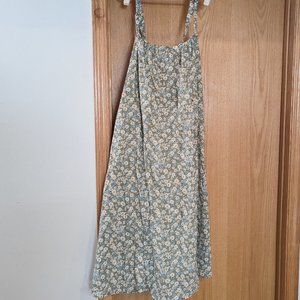 Lulu's green floral midi dress, XL